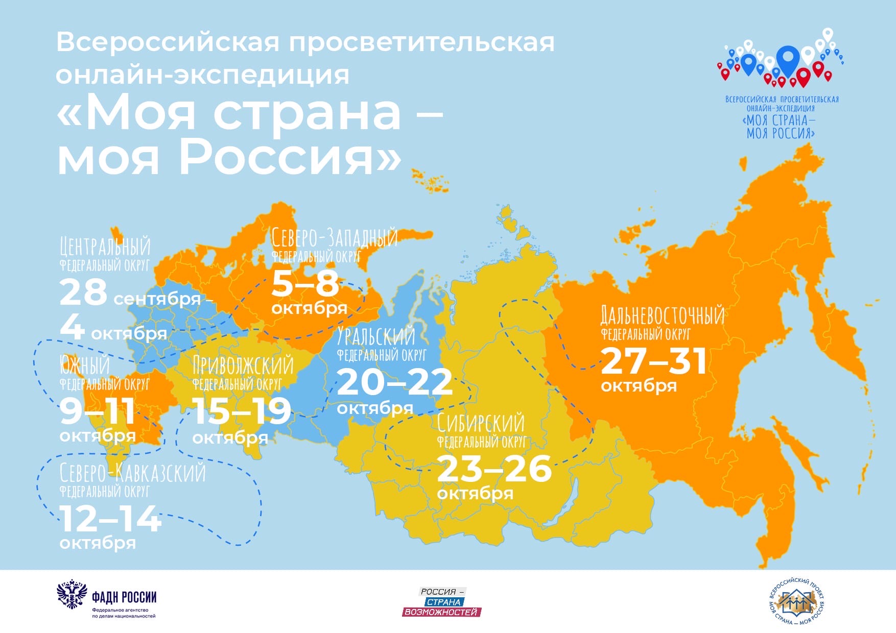 Моя страна - моя Россия» - Мы начинаем наше онлайн-путешествие!